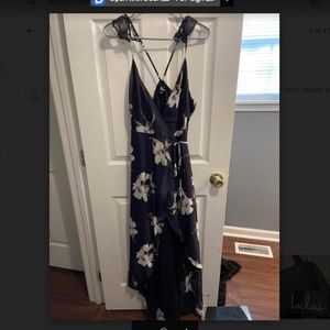 Lulu's Floral Wrap Dress